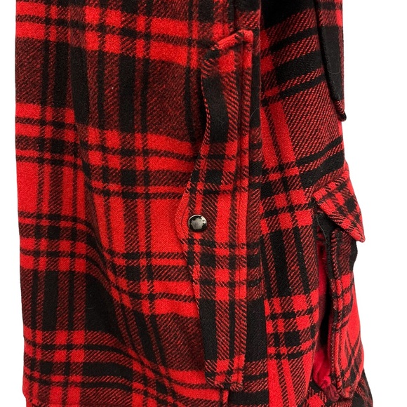 Pendleton 100% Virgin Wool Cruiser Hunting Jacket in Red and Black Plaid Medium - Picture 9 of 11
